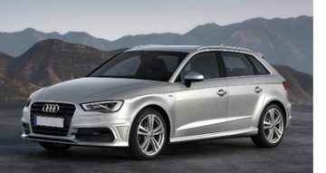 AUDI A3 8V 2012- ПЕРЕДНЯЯ РЕШЕТКА СЕРЕБРЯНЫЙ ЦЕНТР ХРОМ