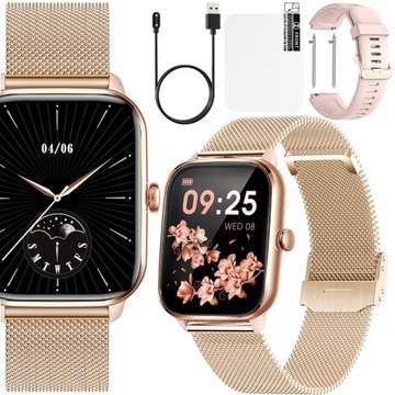 СМАРТ-ЧАСЫ ЖЕНСКИЕ ЧАСЫ МЕНЮ ВЫЗОВОВ PL PULS SPORT 2 РЕМЕШКА СМАРТ-ЧАСЫ