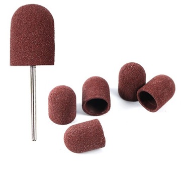 10x Kapturki Do Pedicure 16mm #120 Kapturki Nakładki Ścierne Na Frezy