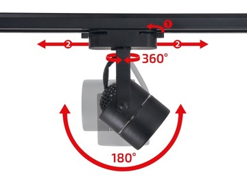 НАБОР РЕЛЬСОВ 1,5 М + 3 ОТРАЖАТЕЛЯ GU10