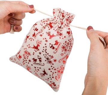 KALENDARZ ADWENTOWY DLA DZIECI DIY WORECZKI WISZĄCY PREZENTY SZNUREK ZESTAW