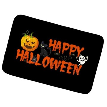 Dywan wejściowy z miękkiej flaneli na Halloween do wnętrz i 12