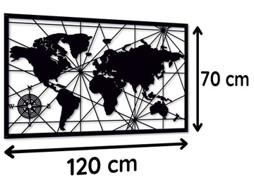 КАРТА МИРА НА СТЕНУ 120х70 см АЖУРНАЯ КАРТИНА КАРТА МИРА ДЕРЕВЯННАЯ СТЕНА
