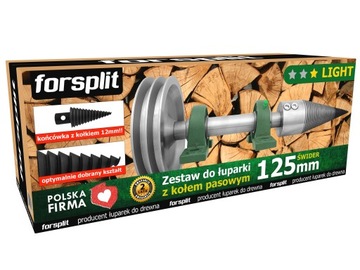 ŁUPARKA ŚWIDROWA ZK2U / ŚWIDER DO DREWNA 125 mm - ZESTAW z Kołem 200 mm
