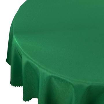 Obrus Plamoodporny Deszczyk Zielony Koło śr. 80 cm