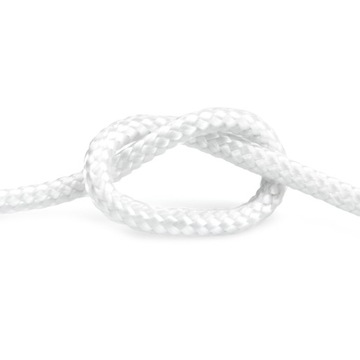 Полипропилен Лина Белый плетенный кабель протянут 6 мм 30 м