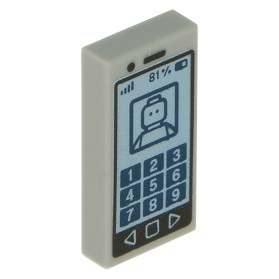 LEGO Smartfon / Telefon 3069bpb304 Jasnoszary NOWY