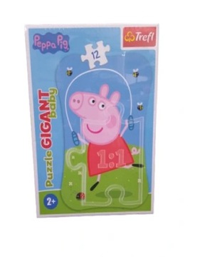Trefl puzzle gigant baby Świnka Peppa 12 elementów
