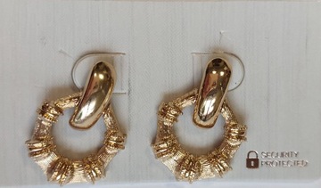 Freedom jewellery kolczyki w kolorze złotym