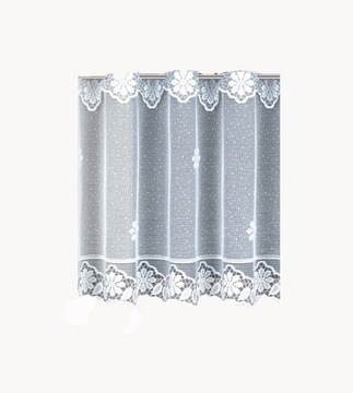 Firanka biała taśma krótka 40x300 lambrekin