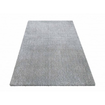 DYWAN SHAGGY MIĘKKI PLUSZOWY WŁOS szary 60x100