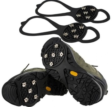 ПРОТИВОСКОЛЬЗЯЩИЕ КОШКИ БАДЫ УНИВЕРСАЛЬНЫЕ РУЧКИ 35-43