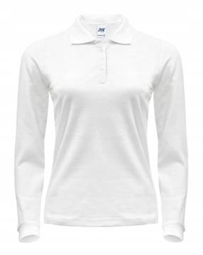 KOSZULKA POLO damska JHK z długim rękawem WH 3XL