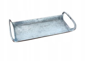 TACA OZDOBNA Z UCHWYTAMI DEKORACYJNA LOFT SUROWY STYL 40 x 18 cm