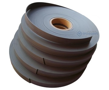 Taśma magnetyczna 25x2,0mm plain czarna magnes 5mb