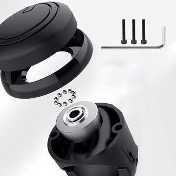 Универсальная ручка поворота на 360° с антистрессовыми подшипниками на рулевом колесе