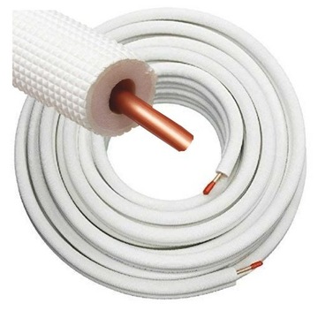 RURA MIEDZIANA W OTULINIE PREMIUM DO KLIMATYZACJI 3/8 CALA - 25 mb