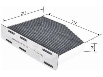 BOSCH 1 987 432 597 FILTR VENTILACE PROSTORU SPOLUJEZDCE