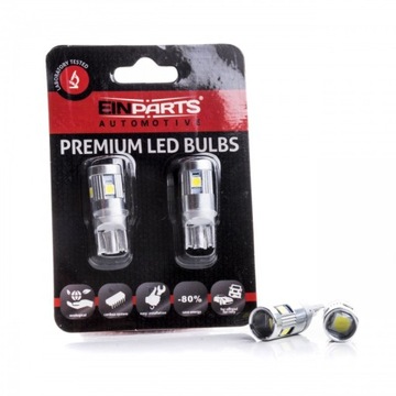 Żarówka W5W 5 SMD LED 3030 CANBUS 6000K 12V LED