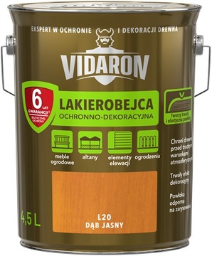 VIDARON LAKIEROBEJCA 4,5L L20 DĄB JASNY