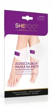 SHEFOOT ZŁUSZCZAJĄCA MASKA NA PIĘTY NA BAZIE KWASÓW AHA MOCZNIK