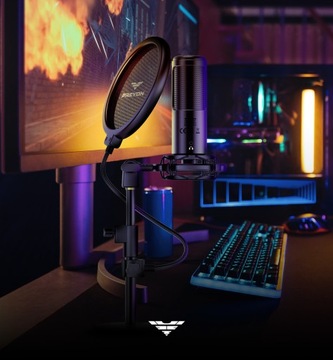 Микрофон для потоковой передачи компьютерных игр + ПОДСТАВКА