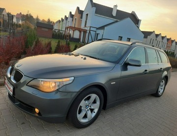 BMW Seria 5 E60 Sedan 2.5 525i 218KM 2006 BMW 525 2.5i 218PS NAVI SKÓRA MANUALRata600zl