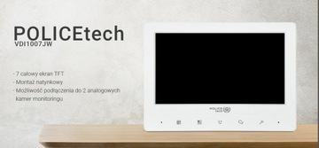 Policetech VDA02-KIT 7-дюймовый видеодомофон для одной семьи