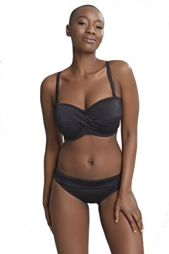 80F Panache Anya Riva black bandeau biustonosz do stroju kąpielowego