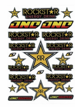 NAKLEJKI NA MOTOR MOTOCYKL ROCKSTAR ONE ZESTAW