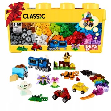 ZESTAW KLOCKÓW LEGO Classic Średnie Pudełko Prezent Na Święta 484el. GRATIS