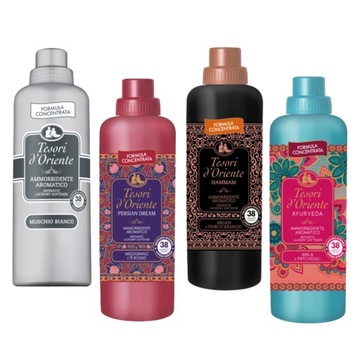 Tesori 4 x płyn do płukania: Muschio PIŻMO, Persian Dream, Hammam, Ayurveda