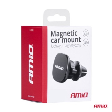 AMiO Uchwyt do samochodu na telefon kratkę magnetyczny AMIO-03785