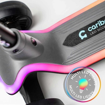 Самокат трехколесный детский CARIBOO LED-star