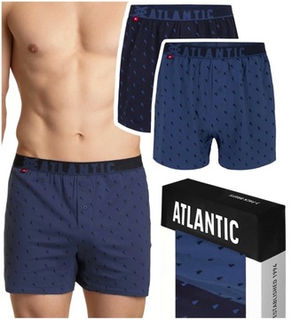 2x Bokserki męskie luźne ATLANTIC 035 bawełniane *L
