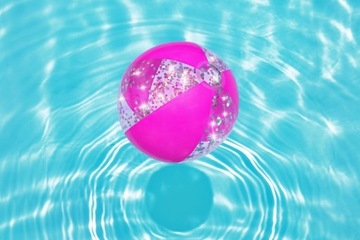 Пляжный мяч с блестками Розовый 41см Bestway 31050