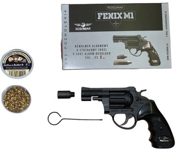 REWOLWER HUKOWY FENIX KALIBER 6MM PISTOLET HUKOWY 100 SZTUK AMUNICJI ZESTAW