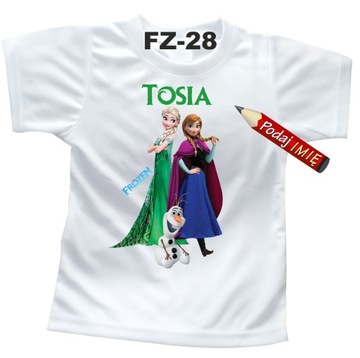 Футболка Frozen, имя ребенка Футболка 110 см