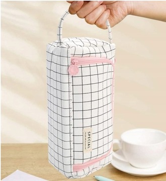 Пенал 3В1 с отделениями, БОЛЬШАЯ РАСШИРЯЕМАЯ КОСМЕТИЧЕСКАЯ СУМКА для посуды