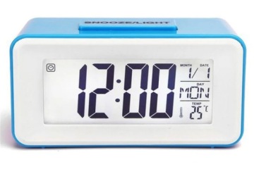 ЦИФРОВОЙ БУДИЛЬНИК LCD ТЕРМОМЕТР ГОЛОСОВОЕ УПРАВЛЕНИЕ ТАЙМЕР КРАСНЫЙ