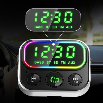 FM-ПЕРЕДАТЧИК BLUETOOTH ЗАРЯДНОЕ УСТРОЙСТВО USB-C USB-C Светодиодный индикатор контроля качества PD HANDSFREE