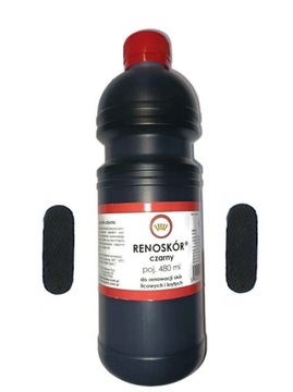 RENOSKÓR farba do skór lico CZARNY 480 ML