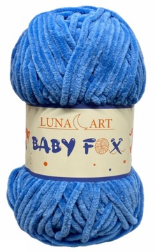 Włóczka Baby Fox Luna Art niebieski 100-35