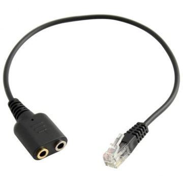 4xDual 3.5mm żeński na RJ9 Jack Adapter