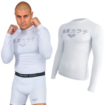 BELTOR BIAŁY RASHGUARD KARATE SUBLIMOWANY r. XL