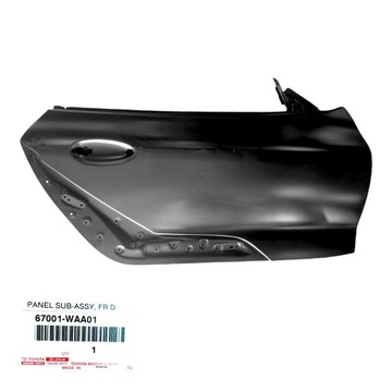 OE TOYOTA SUPRA DVEŘE PŘEDNÍ PRAVÉ 67001-WAA01