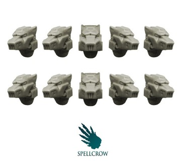 Hełmy Space Marines Wolves Helmets 10 szt.