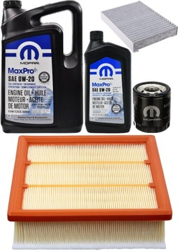 MOPAR 0W20 6L + FILTRY JEEP RENEGADE 2,4 2015-2021