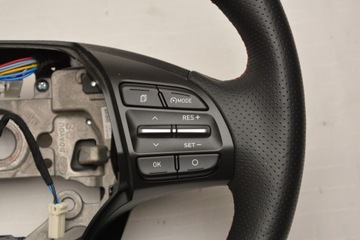 Hyundai KONA Kierownica Skóra Czerwona Nić
