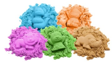 BibiMoon Kinetic Sand 5 кг НАБОР Формы для песочницы Лопатка Ведро